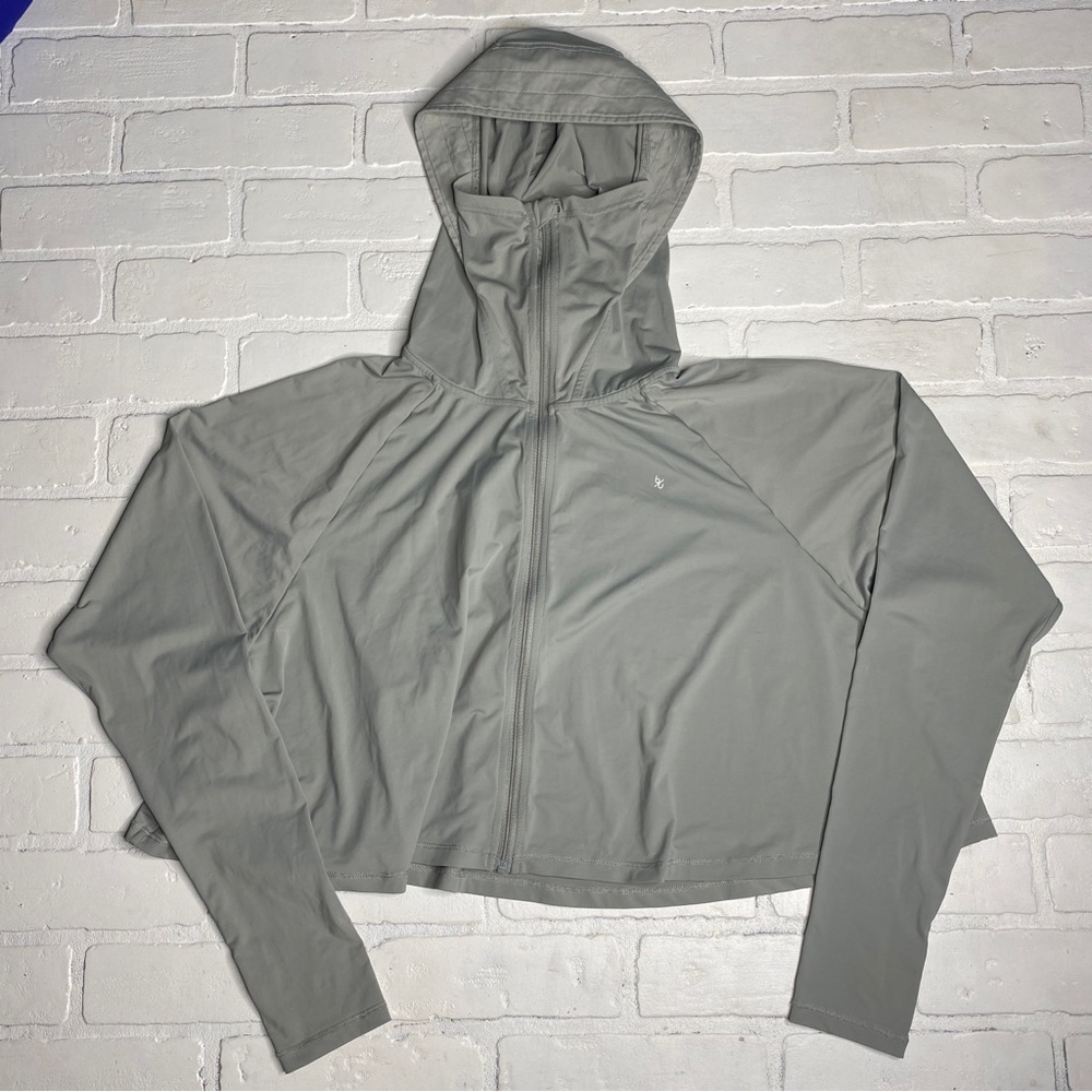 Beneunder Jacket Womens F Zip Hoodie Crop Wide UPF50+ Sun Protection OSFA